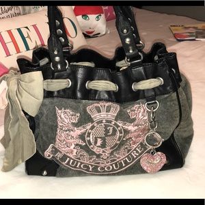 Authentic JUICY COUTURE velour bag